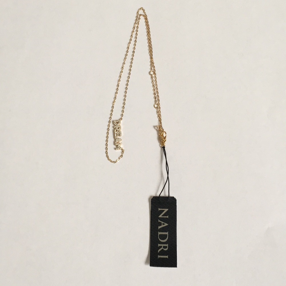 NADRI 18K Gold Plated Brass CZ Necklace - Picture 4 of 8